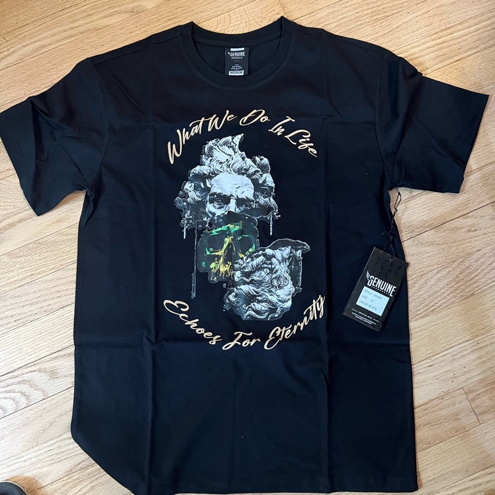 GENUINE GRAPHIC T-SHIRT BLACK